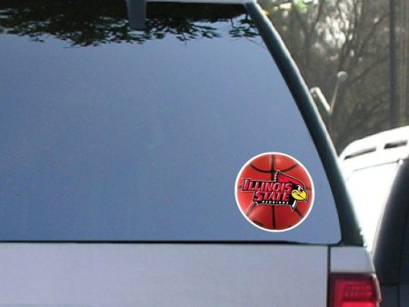 Illinois State University Basketball Window Decal Set of 2 Fashion