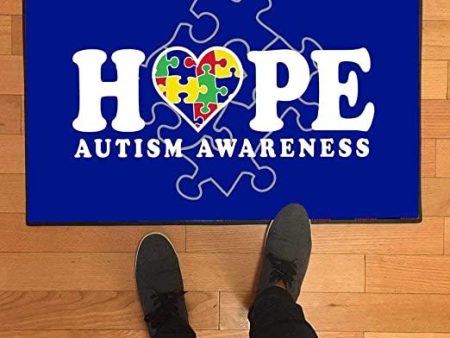 Hope Autism Awareness Doormat Hot on Sale