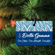 Delta Gamma Rectangle Ornament Set of 3 Supply