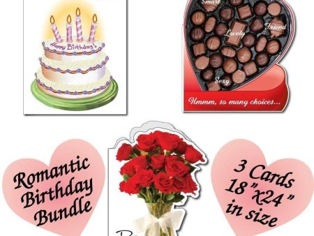 18 x24  BIG Thinking of You, Valentine and Birthday Cards Set of 6 on Sale