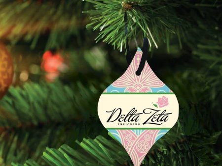 Delta Zeta Tapered Ornament Set of 3 Fashion