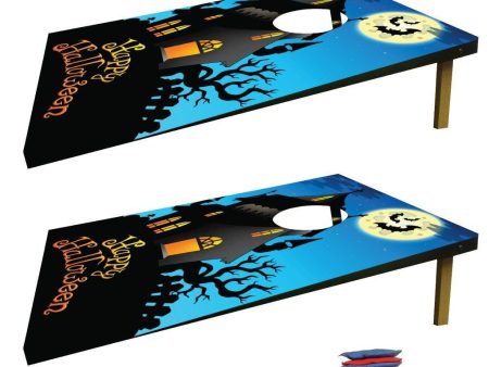 Happy Halloween Haunted House Bag Toss Game on Sale