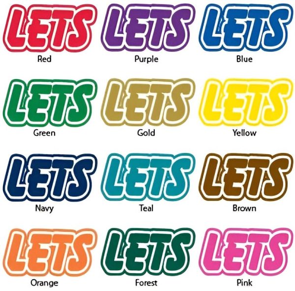 Let s Go Color Cheerleader Cut Out Words Discount