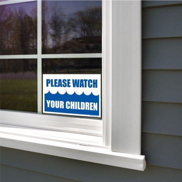 Please Watch Your Children Pool Sign or Sticker Online