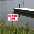 No Wake Zone Sign or Sticker Fashion