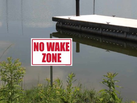 No Wake Zone Sign or Sticker Fashion