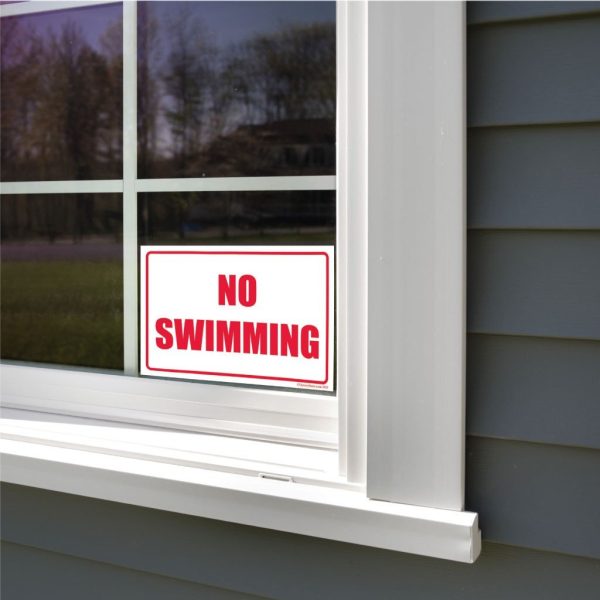 No Swimming Horizontal Sign or Sticker Online