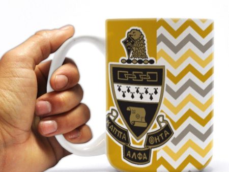 Chevron Kappa Alpha Theta 15 oz Coffee Mug For Discount