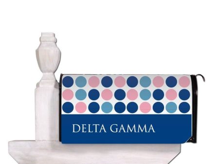 Delta Gamma Dotted Magnetic Mailbox Cover Discount