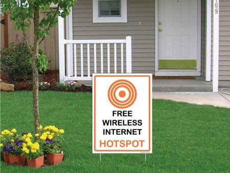 Free Wireless Internet Sign or Sticker For Cheap