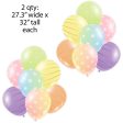 Giant Pastel Balloon Clusters Yard Card Back Fillers For Discount