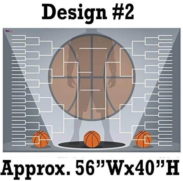 72 x36   Giant Basketball Bracket Sign For Cheap