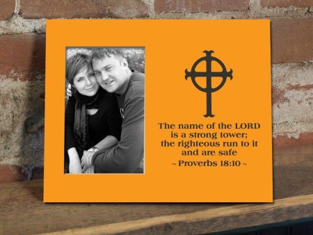 Proverbs 18:10 Decorative Picture Frame For Discount