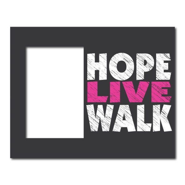 Hope Live Walk Breast Cancer Decorative Picture Frame For Cheap