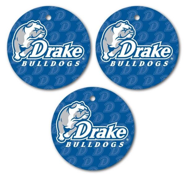 Drake University Circle Shapes Ornament Set of 3 Sale