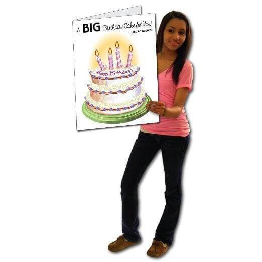 18 x24  BIG Funny Birthday Greeting Card Set of 6 For Cheap