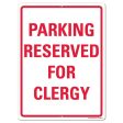 Parking Reserved for Clergy Sign or Sticker Online Hot Sale