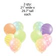 Giant Pastel Balloon Clusters Yard Card Back Fillers For Discount