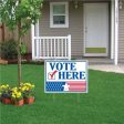 18 x24  Vote Here Yard Sign Online now