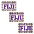 Phi Gamma Delta Rectangle Ornament Set of 3 Discount