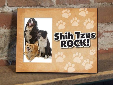 Shih Tzus Rock Dog Picture Frame Cheap