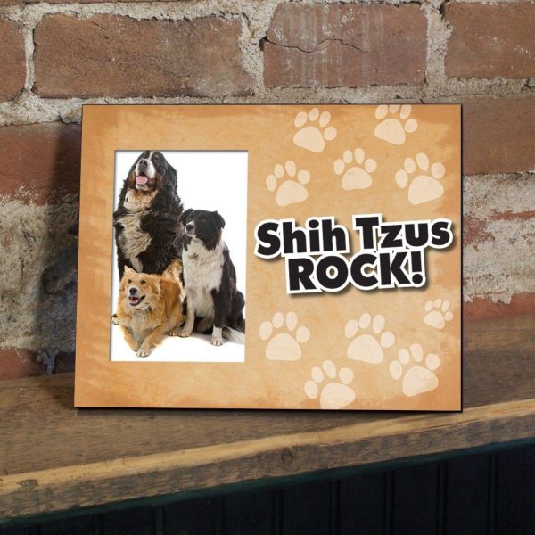 Shih Tzus Rock Dog Picture Frame Cheap