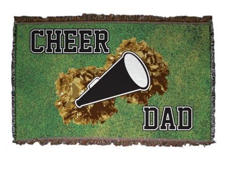 Cheerleader Dad Woven Blanket For Discount