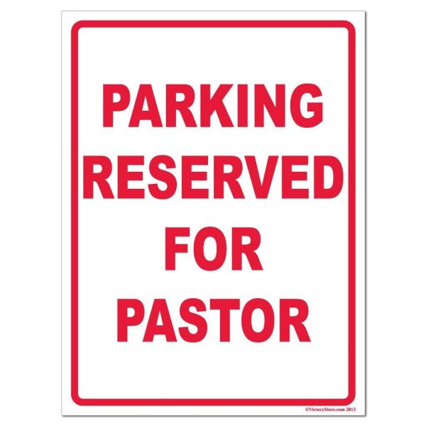 Parking Reserved for Pastor Sign or Sticker Online Hot Sale