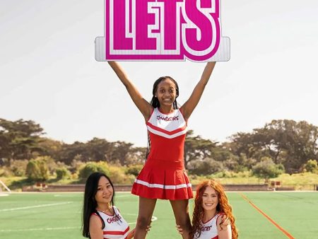 Let s Get Loud  Cheerleader Cut Out Words- 18  Tall Online Hot Sale