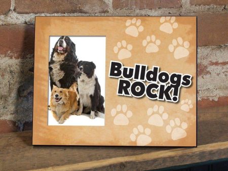 Bulldogs Rock Dog Picture Frame Cheap