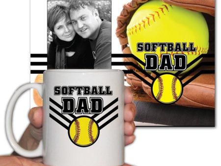 Softball Dad Picture Frame and 11oz. Coffee Mug Office Set Online