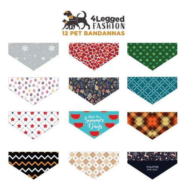 Pet Bandanas | Set of 12 Hot on Sale