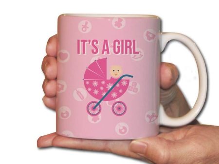 Baby Girl Carriage Coffee Mug Fashion