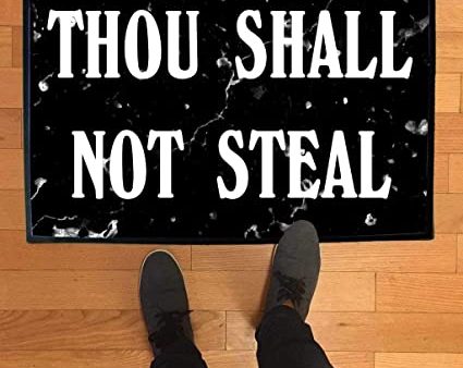 Thou Shall Not Steal Doormat Online Hot Sale