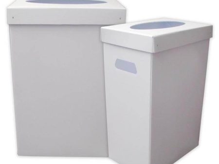 22.3 Gallons Disposable Recyclable Corrugated Plastic Trash Cans (Blank) Discount