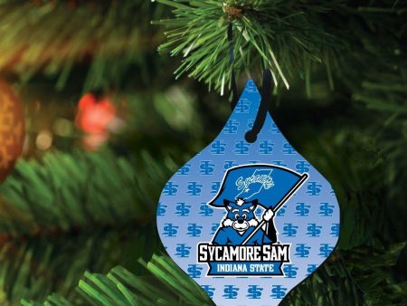 Indiana State University Tapered Ornament Set of 3 Cheap