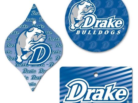 Drake University Ornament Set of 3 Shapes For Sale