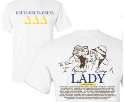 Tri Delta Always Being A Lady T-shirt Discount