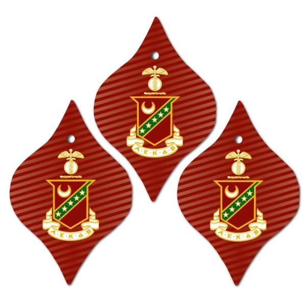 Kappa Sigma Tapered Ornament Set of 3 For Sale