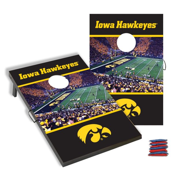 Iowa Hawkeyes Kinnick Stadium Cornhole Bag Toss Hot on Sale