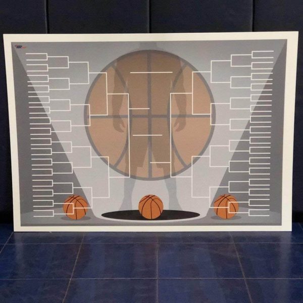 72 x36   Giant Basketball Bracket Sign For Cheap