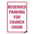 Reserved Parking for Church Choir Sign or Sticker Sale