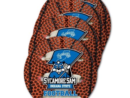 Indiana State University Football Coaster Set of 4 Online Hot Sale