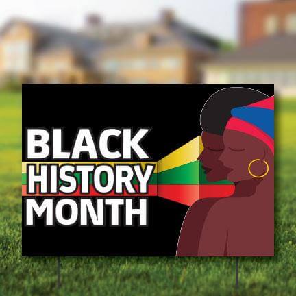 Black History Month Banner & Yard Signs Set Online now