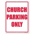 Church Parking Sign or Sticker Cheap