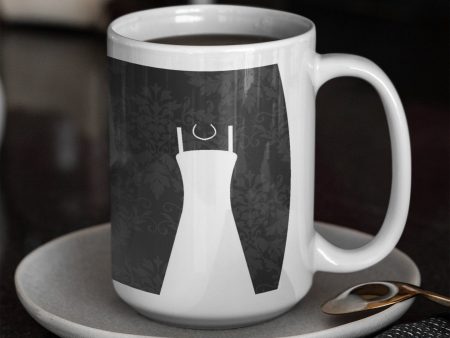 Bride Black and White Silhouette 15oz Coffee Mug Discount