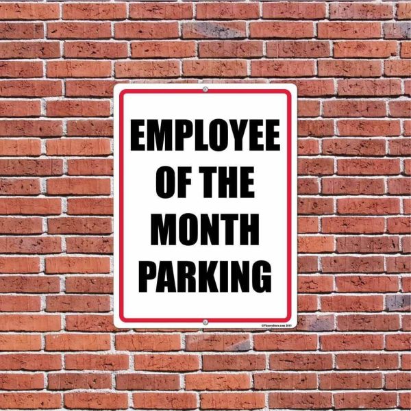 Employee of the Month Parking Sign or Sticker For Sale