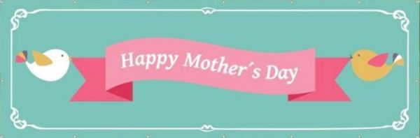 Happy Mother s Day 2 x6  Teal Vinyl Banner on Sale