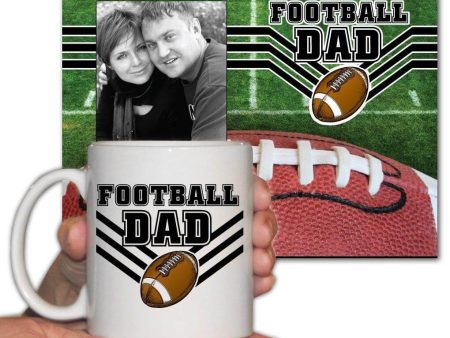 Football Dad Picture Frame and 11oz. Coffee Mug Office Set on Sale