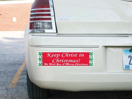 Keep Christ in Christmas (Red & Green) Bumper Magnet For Discount